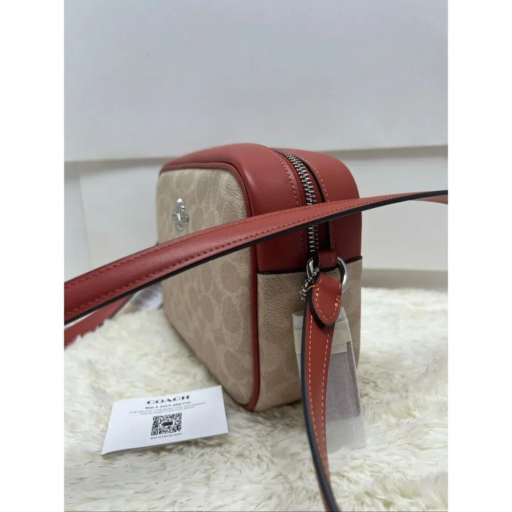🔥🎁NWT! Coach Jamie Crossbody Handbag Sig Canvas Msrp:$350.00